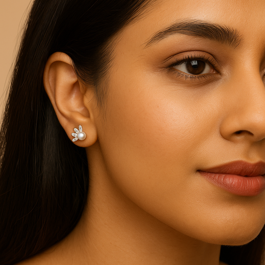 Alluring Pearl Studs