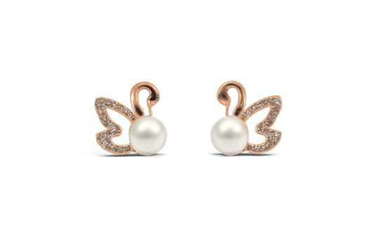 Iconic Swan Pearl Studs