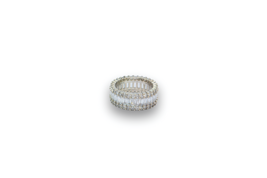 Dainty Zirconia Silver Band for Girls