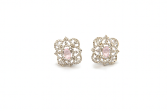Adorable Pink Stud Earrings
