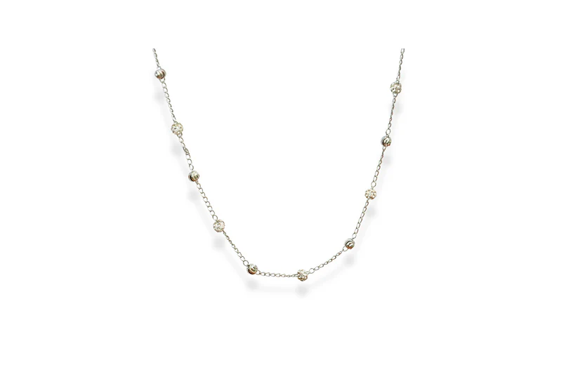 zirconia beaded neck chain