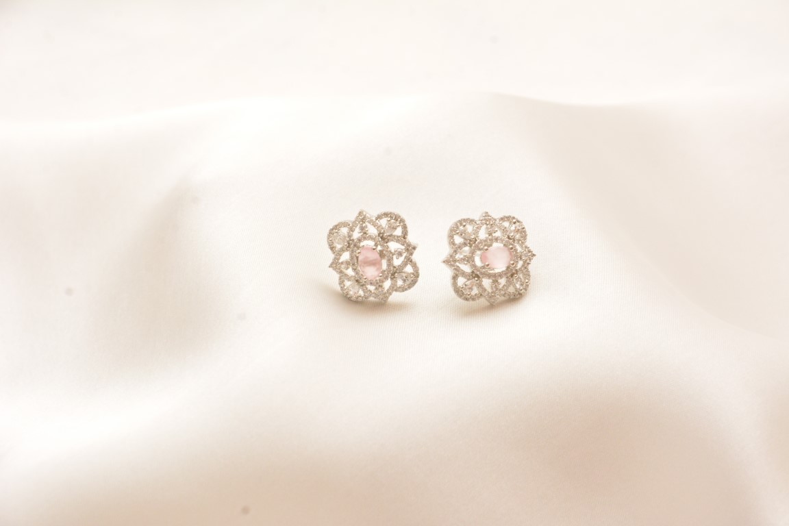 adorable pink stud earrings