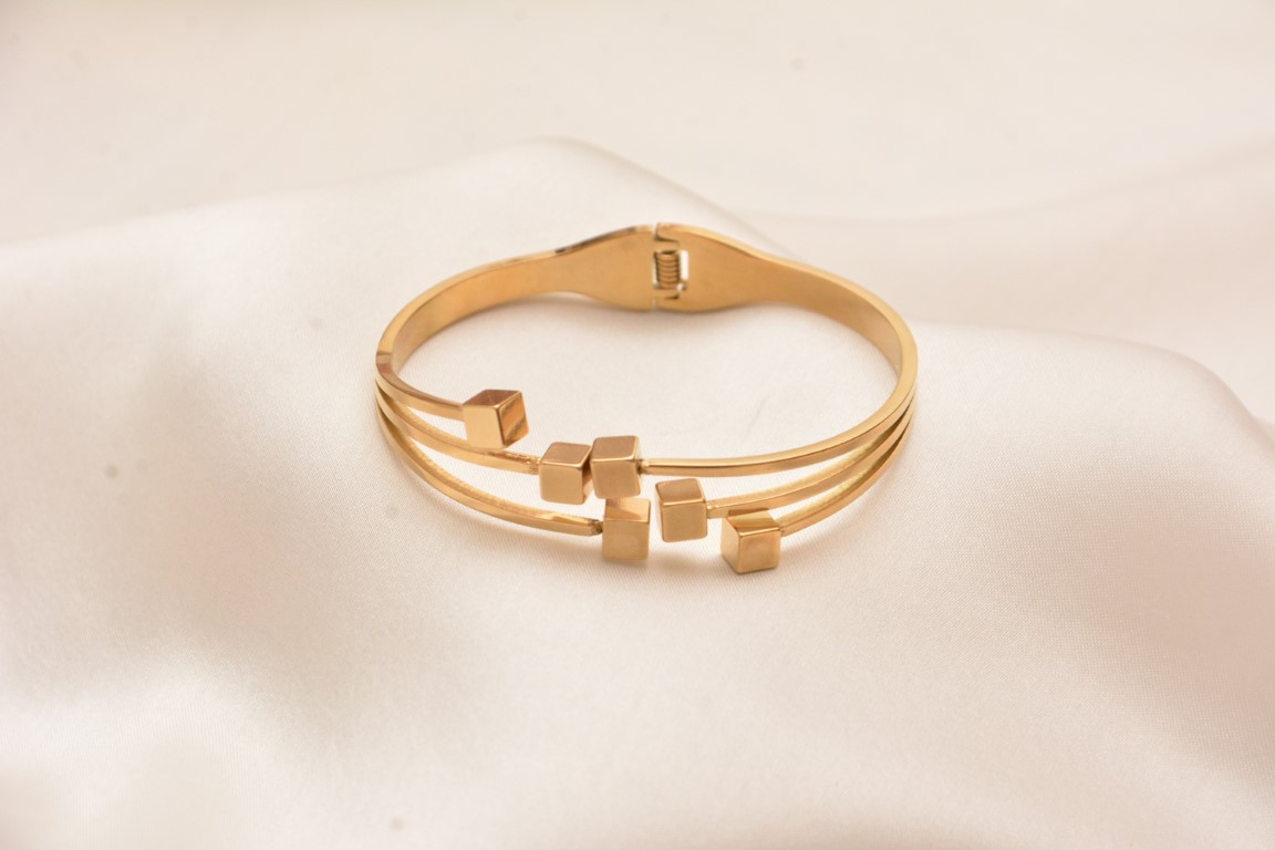 cubic stainless steel bracelet