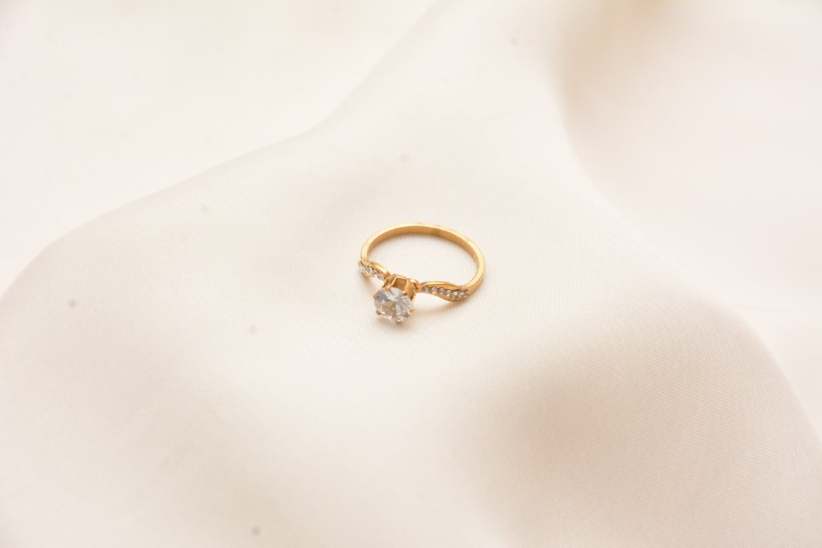 everlasting solitaire stainless steel ring