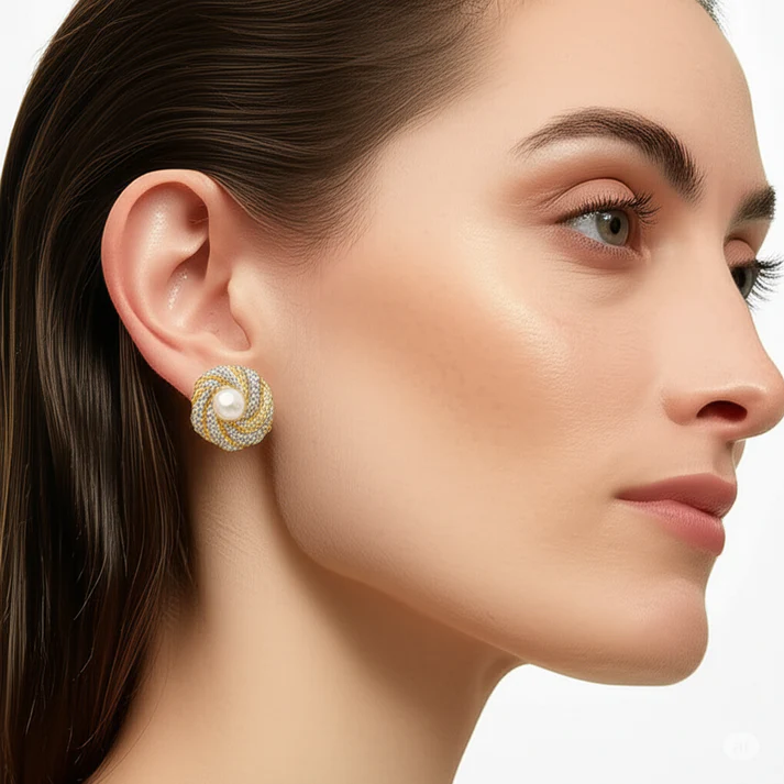 diana pearl studs diana pearl studs