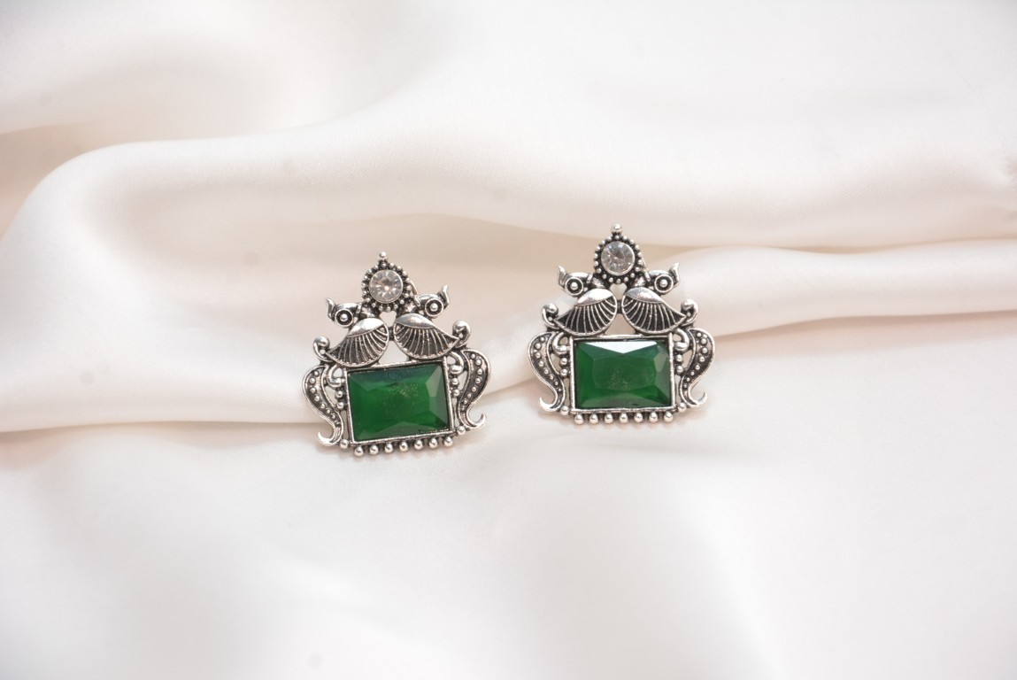 ethnic vintage green earrings 650 (medium)