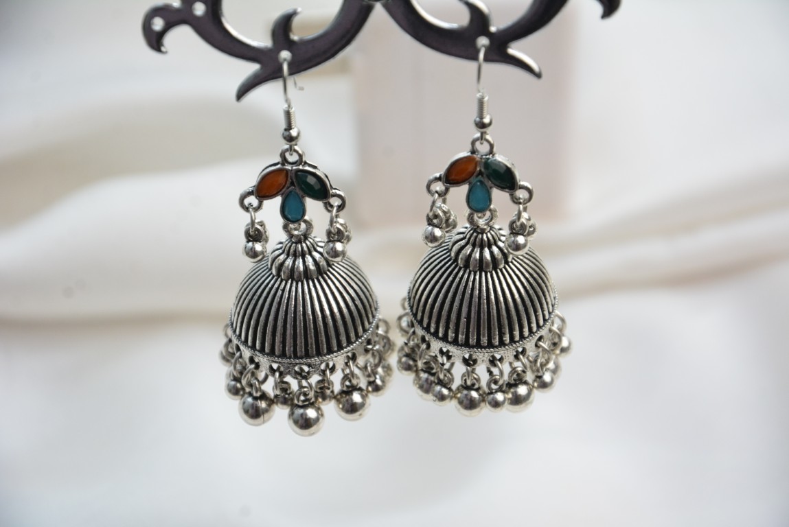 lara antique silver multi jhunka 750 (medium)